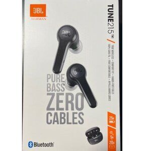 JBL Tune 215TWS True Wireless Earbud Headphones - JBL Pure Bass Sound, Bluetooth